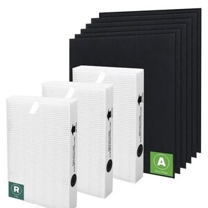 3 True HEPA R Filters &‎ 6 Pre-cut A Carbon Pre Filters for HPA300 Air Purifier
